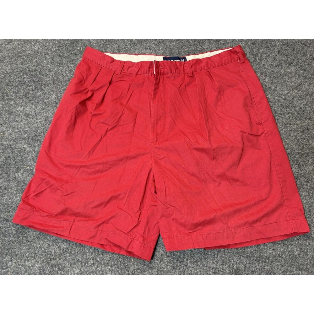 Polo Golf Ralph Lauren Chino Shorts Mens 36 Red Polyester Cotton 8" Inseam Golf